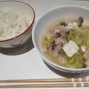 ウェイパーで☆豚肉とキャベツの中華鍋